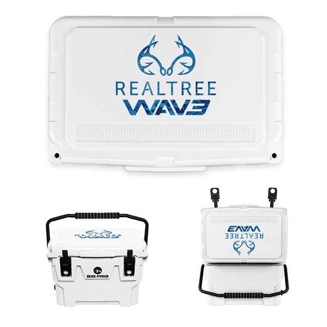 Realtree WAV3 Logo Badlands Cooler