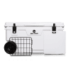 70 qt White Badlands Cooler with Wheels