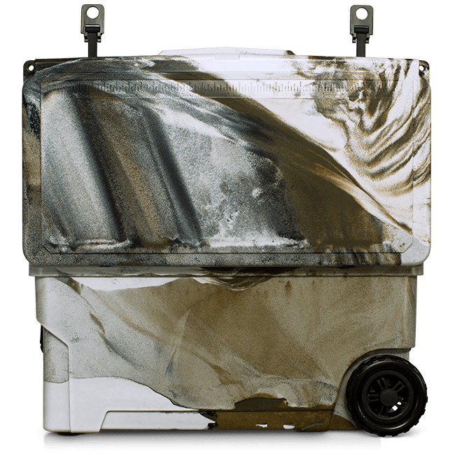 70 qt Desert Camo Badlands Cooler with Wheels